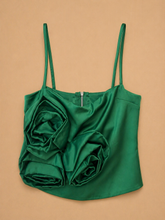 Cargar imagen en el visor de la galería, Top verde con flores
