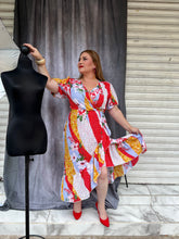 Cargar imagen en el visor de la galería, Vestido envolvente estampado
