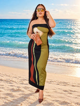 Cargar imagen en el visor de la galería, Vestido straple estampado
