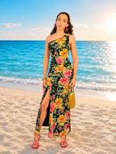 Cargar imagen en el visor de la galería, Maxi vestido floral mesh
