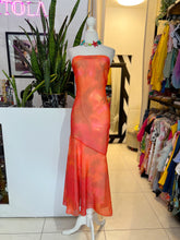 Cargar imagen en el visor de la galería, Vestido straple naranja
