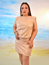 Cargar imagen en el visor de la galería, Vestido lentejuela champagne
