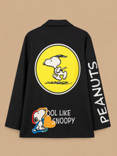 Cargar imagen en el visor de la galería, Blazer negro Snoopy
