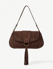 Cargar imagen en el visor de la galería, Bolso gamuza chocolate

