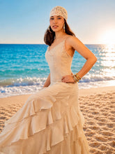 Cargar imagen en el visor de la galería, Vestido beige Olanes
