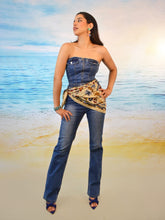 Cargar imagen en el visor de la galería, Palazzo denim straple
