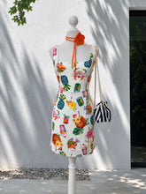 Cargar imagen en el visor de la galería, Vestido lino estampado playero
