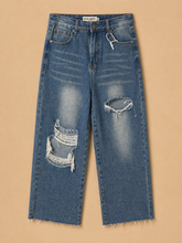 Cargar imagen en el visor de la galería, Pantalón denim wide leg

