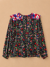 Cargar imagen en el visor de la galería, Blusa floral maxi cuello
