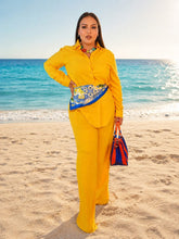 Cargar imagen en el visor de la galería, Set camisa &amp; pantalón amarillo
