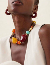 Cargar imagen en el visor de la galería, Collar piedras colores
