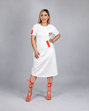 Cargar imagen en el visor de la galería, Vestido midi blanco
