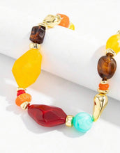 Cargar imagen en el visor de la galería, Collar piedras colores
