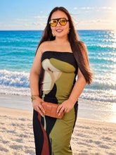 Cargar imagen en el visor de la galería, Vestido straple estampado
