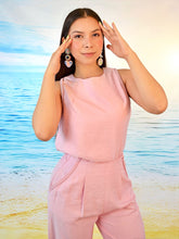 Cargar imagen en el visor de la galería, Blusa &amp; pantalón rosa pastel
