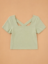 Cargar imagen en el visor de la galería, Blusa hilo escote cruzado
