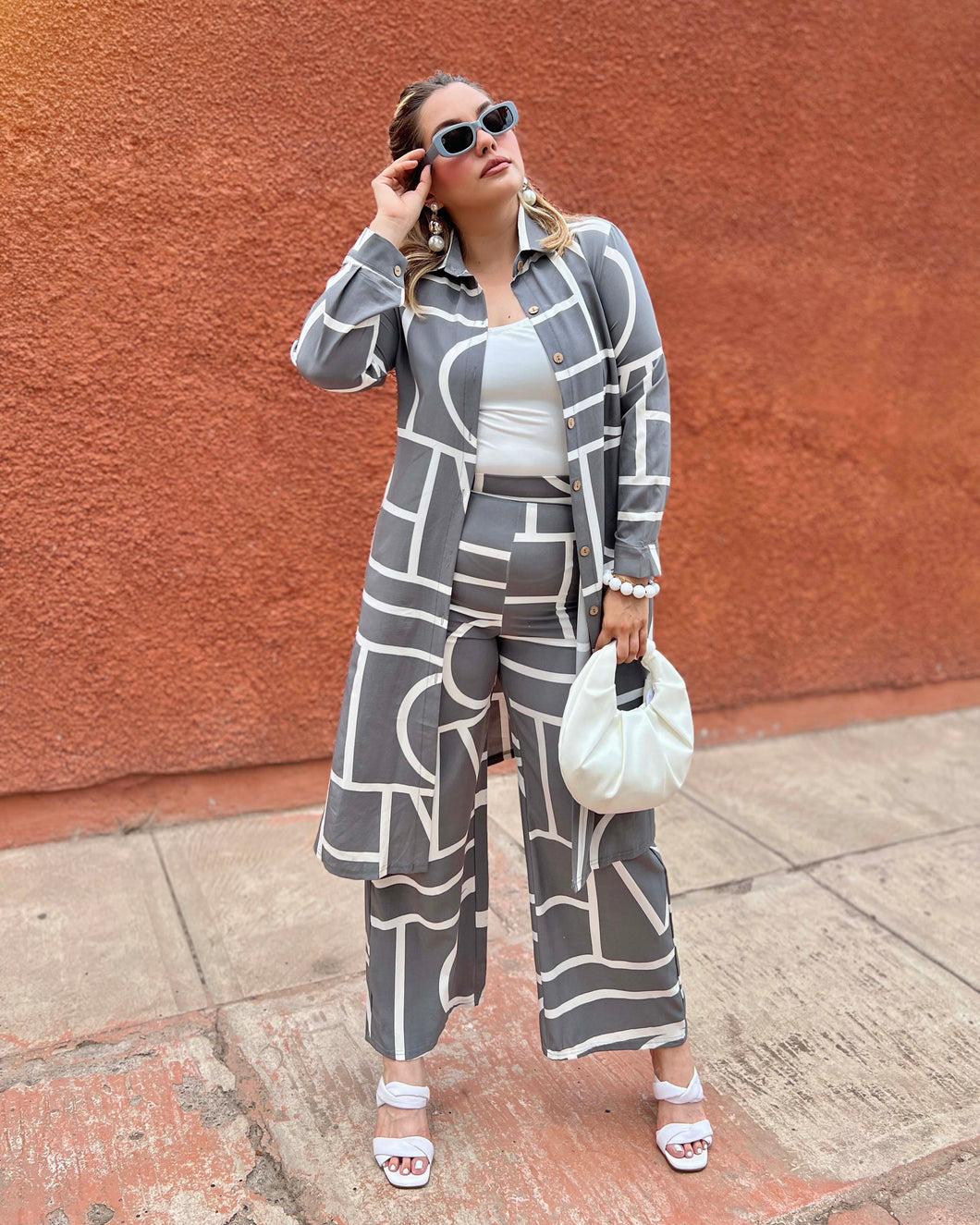 Set bluson & pantalón gris