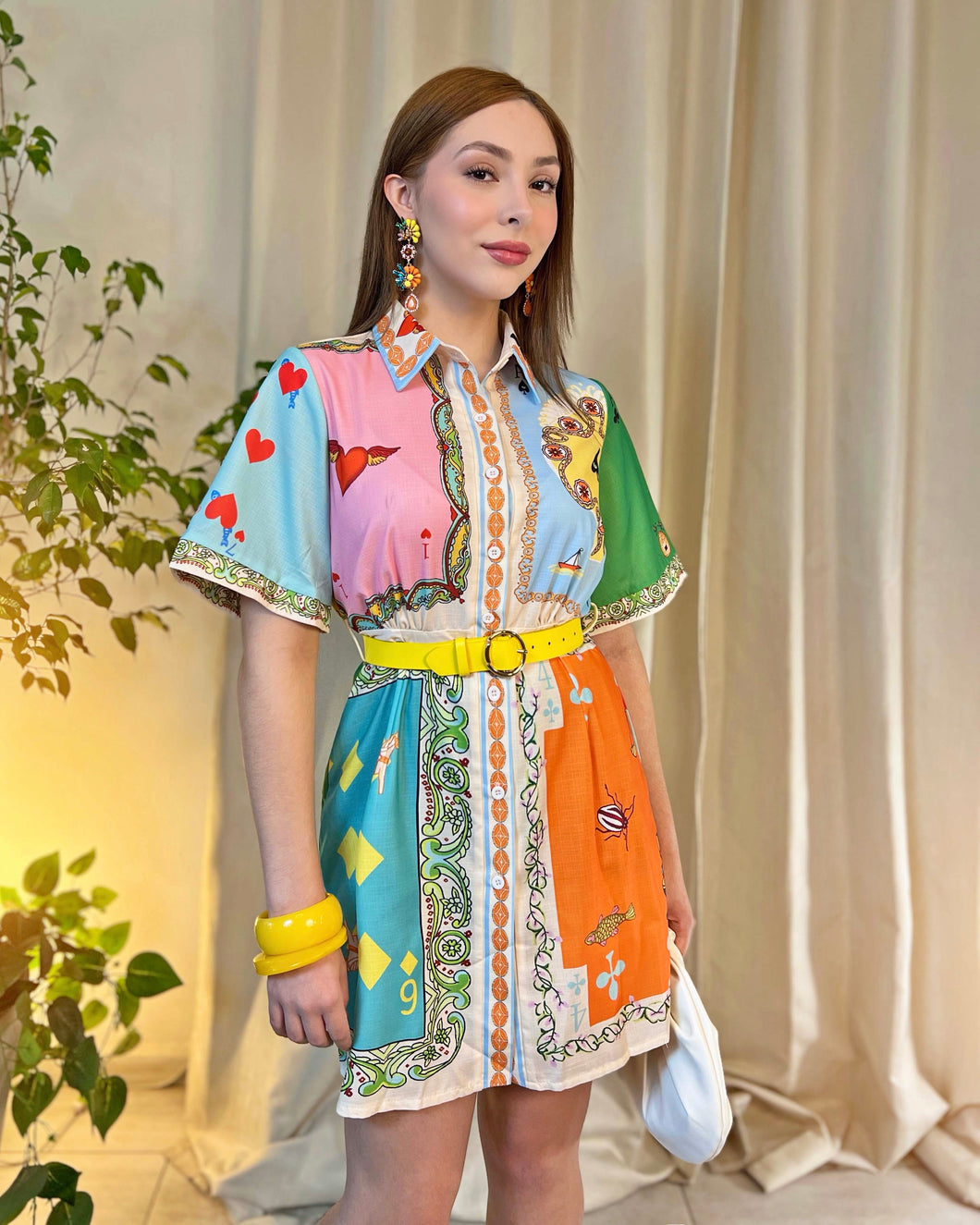 Vestido estampado colores