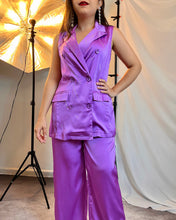 Cargar imagen en el visor de la galería, Set maxi chaleco &amp; pantalón satén
