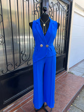 Cargar imagen en el visor de la galería, Set chaleco &amp; pantalón azul rey
