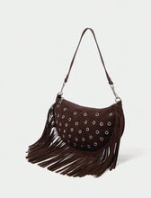 Cargar imagen en el visor de la galería, Bolso gamuza flecos

