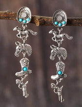 Cargar imagen en el visor de la galería, Aretes colgantes vaqueros

