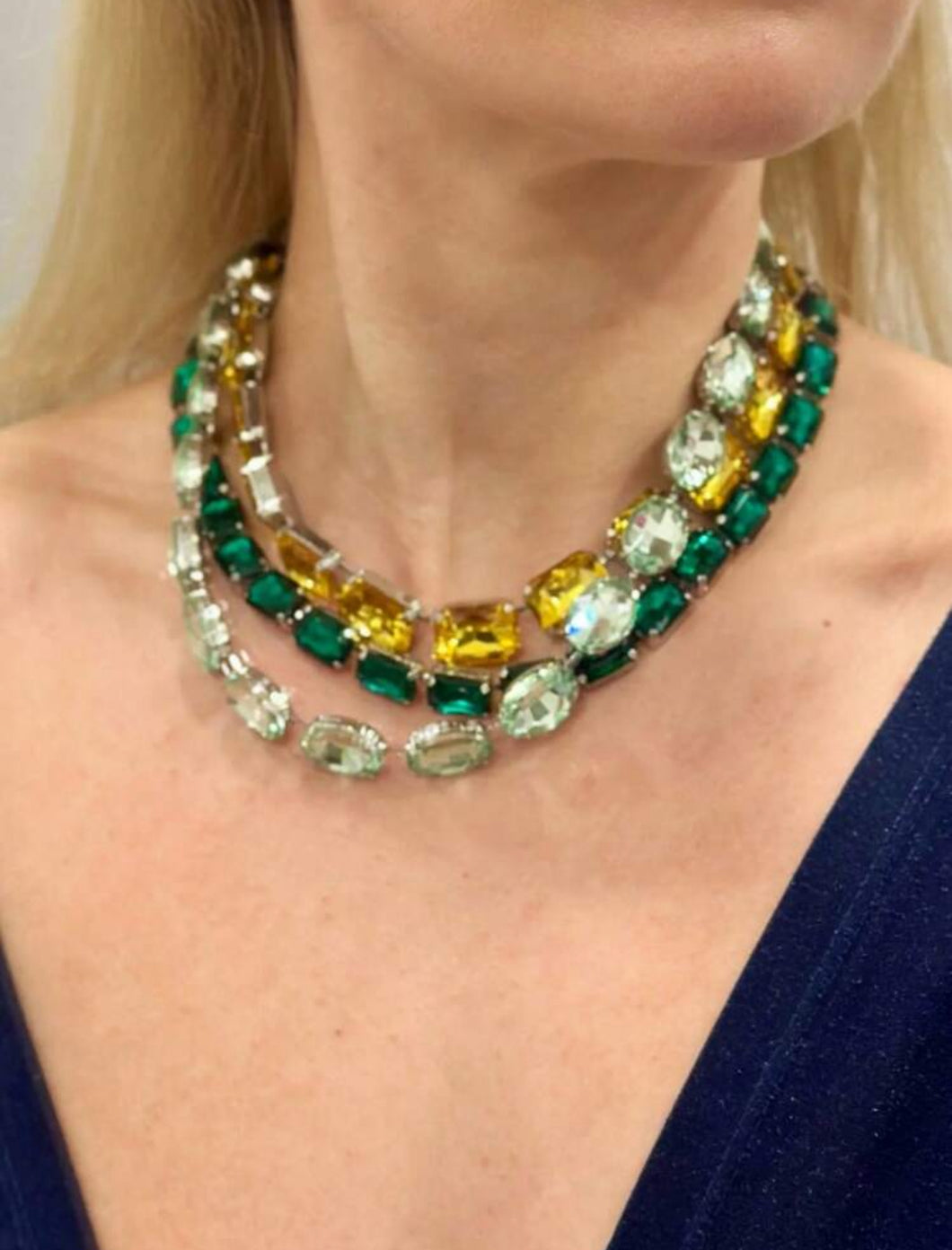 Collar triple cristales