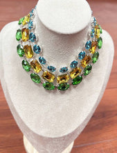 Cargar imagen en el visor de la galería, Collar triple cristales
