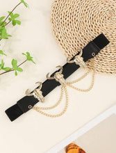 Cargar imagen en el visor de la galería, Cinturón curvy cabezas doradas
