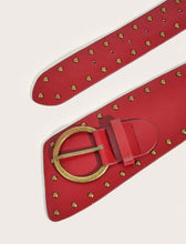 Cargar imagen en el visor de la galería, Cinturón efecto piel rojo
