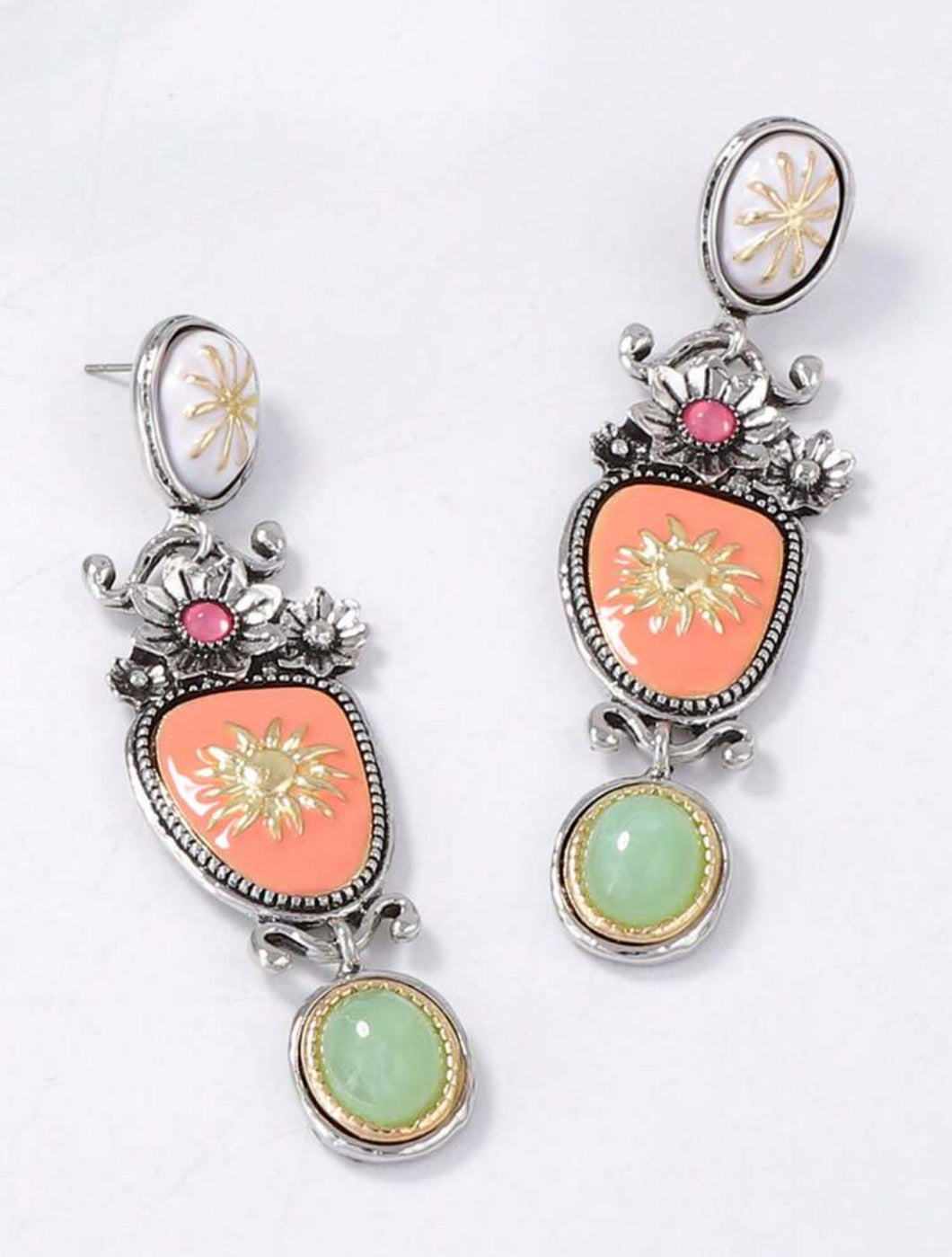 Aretes colgantes colores