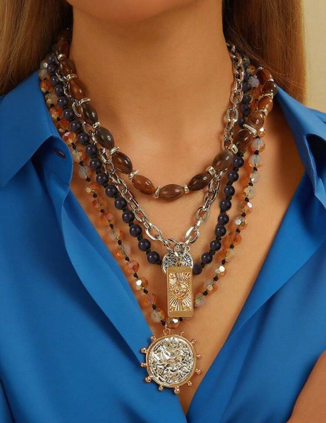 Set collares cristales