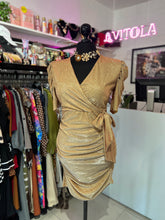 Cargar imagen en el visor de la galería, Vestido glitter dorado
