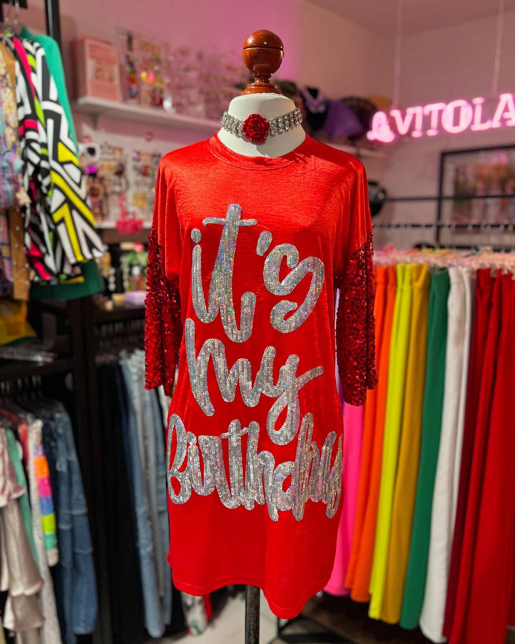 Vestido its my birthday rojo