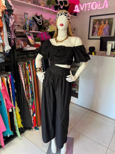 Cargar imagen en el visor de la galería, Set top &amp; pantalón negro
