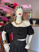 Cargar imagen en el visor de la galería, Set top &amp; pantalón negro
