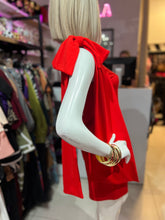 Cargar imagen en el visor de la galería, Vestido un hombro rojo moño
