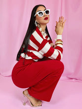 Cargar imagen en el visor de la galería, Set blusa a rayas &amp; pantalón
