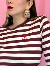 Cargar imagen en el visor de la galería, Blusa a rayas love
