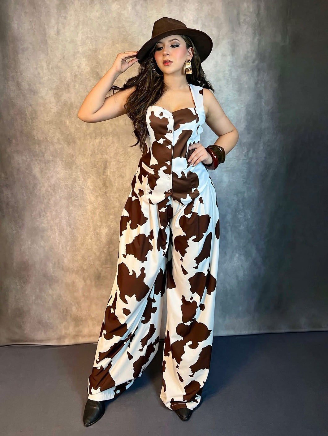 Pantalón print vaca