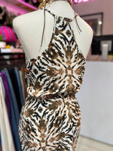 Cargar imagen en el visor de la galería, Vestido lino animal print
