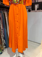 Cargar imagen en el visor de la galería, Vestido lino naranja
