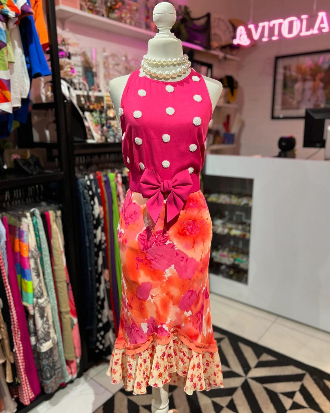 Falda estampado floral olan