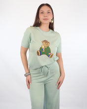 Cargar imagen en el visor de la galería, Set blusa &amp; pantalón hilo menta
