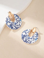 Cargar imagen en el visor de la galería, aretes blanco &amp; azul
