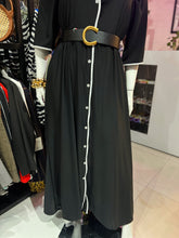 Cargar imagen en el visor de la galería, Maxi vestido negro vistas blancas
