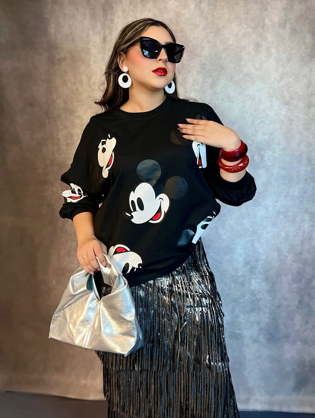Sudadera negra Mickey Mouse