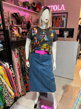 Cargar imagen en el visor de la galería, Falda midi denim cargo
