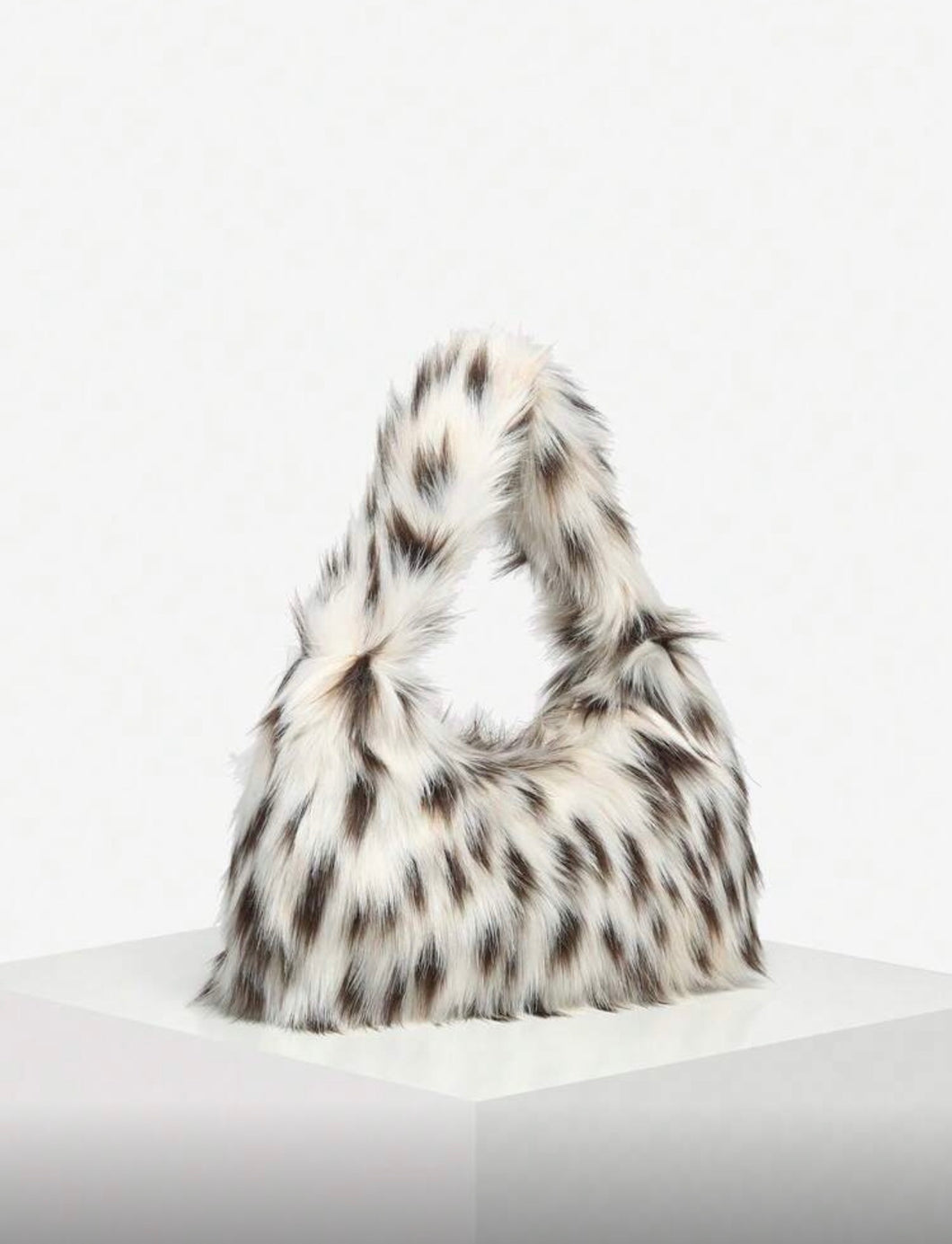 Bolso de mano efecto pelo