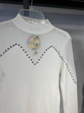 Cargar imagen en el visor de la galería, Blusa hilo blanca con transparencia
